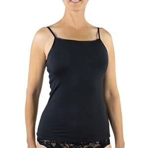 Everviolet L NEW Maia Sustainable Jersey Camisole Black Shelf Bra